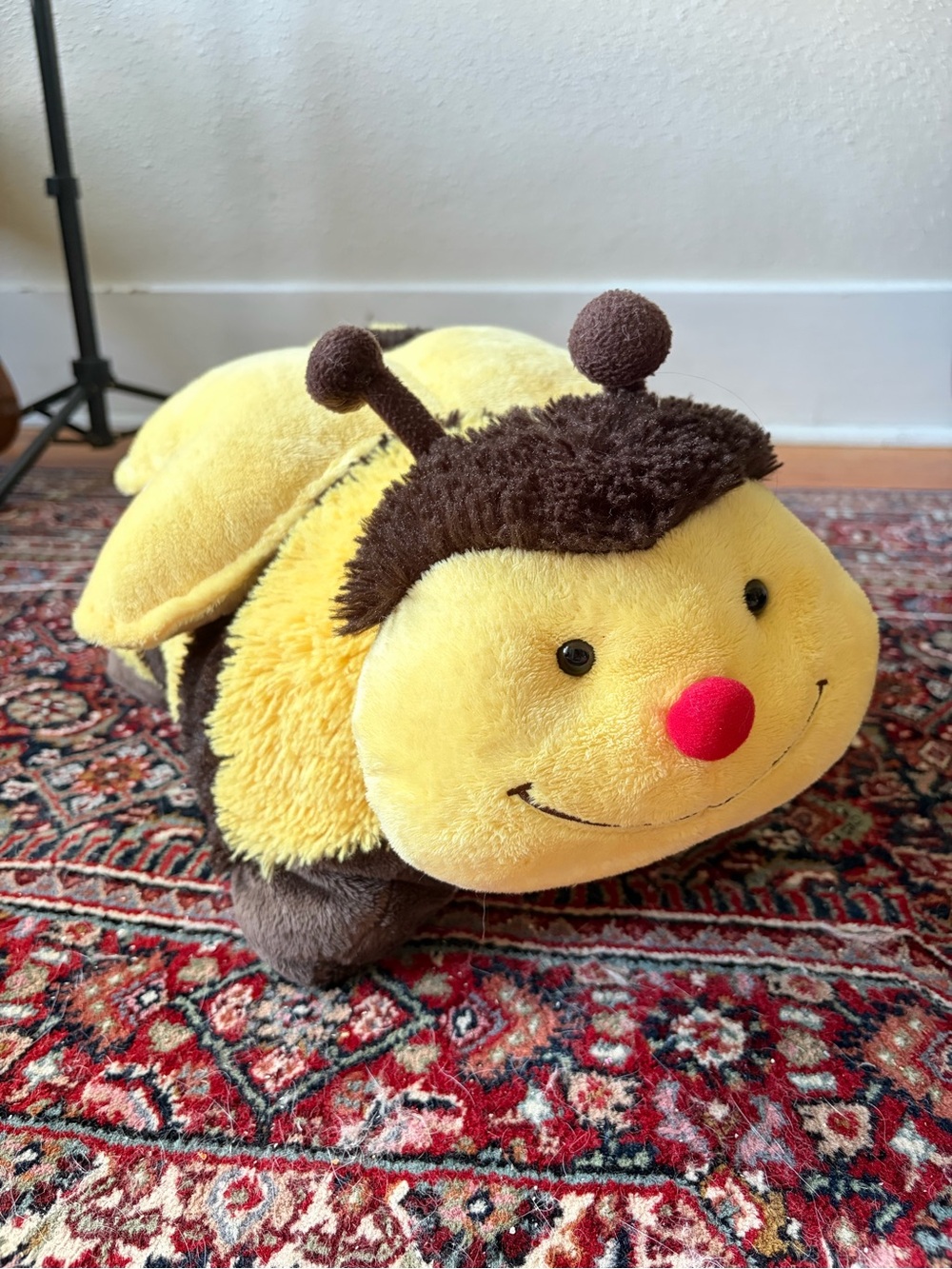 Pillow Pet Plush Bee Pillow Toy - Yellow with Brown & Red Accent - Picture 7 of 7